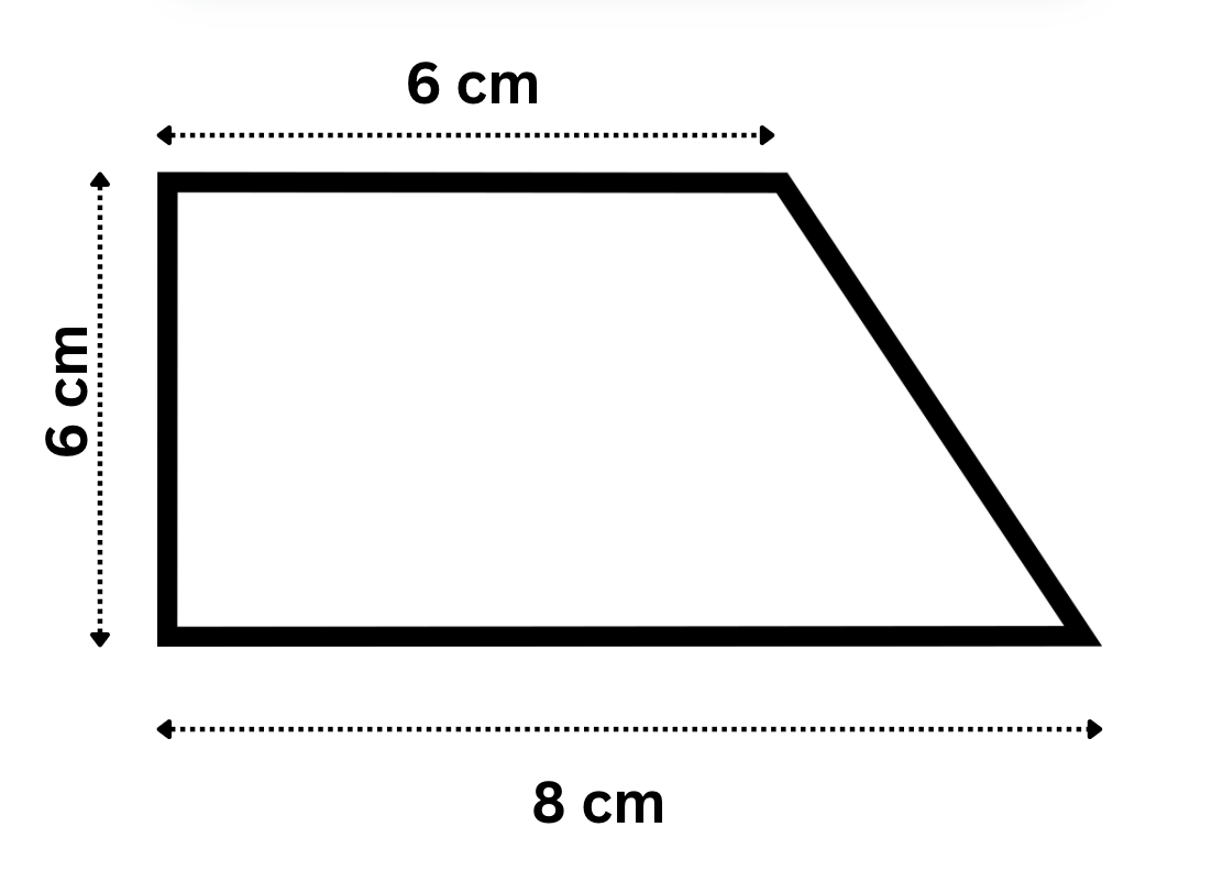 Diagram for: Anna has a square card 24 cm × 24 cm.
What is the greatest possible number of these trapeziums she can cut from the card?